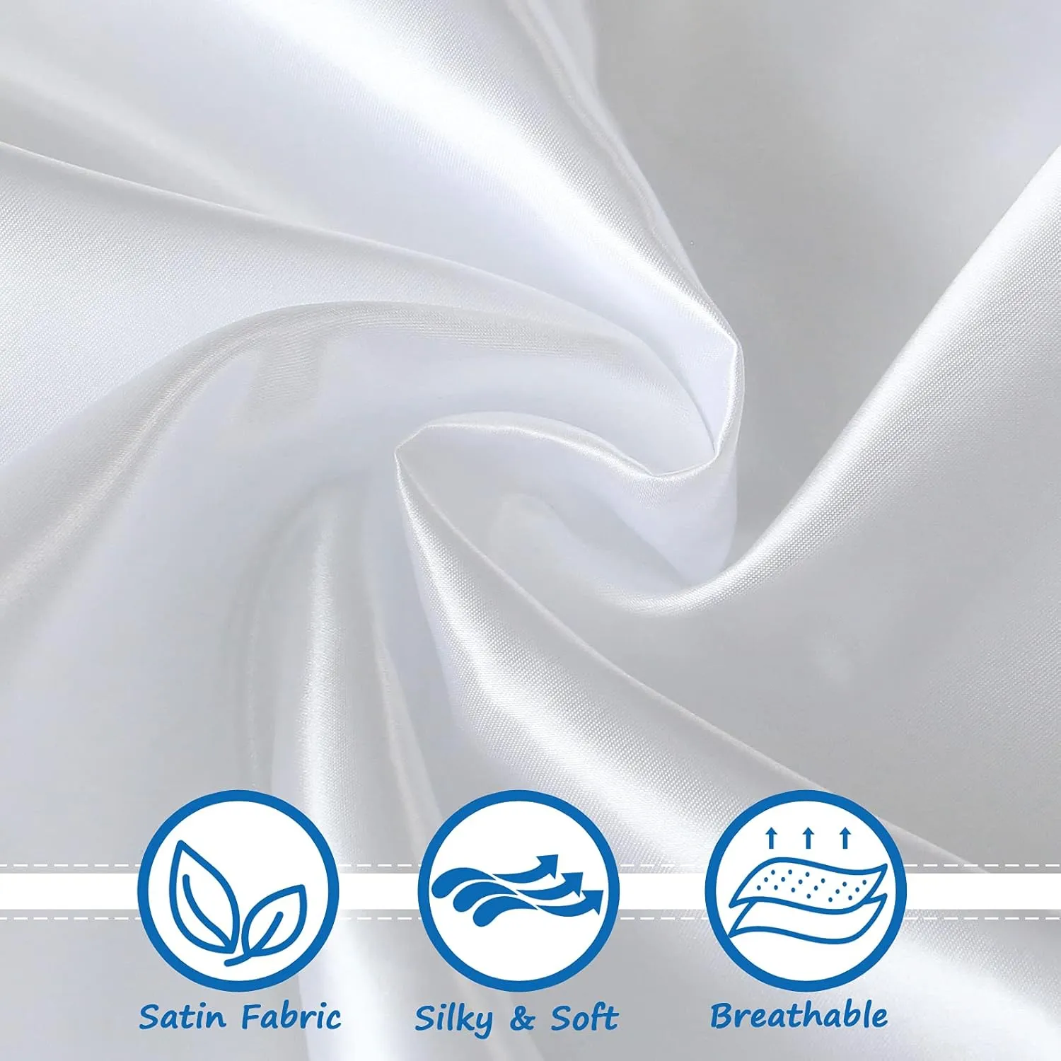 Satin Bedside Sleeper Sheet 2 Pack - Fits Most Bassinet & Crib Mattresses, Satin Bassinet Sheets for Baby Hair (33"x20"x5") - Silk Baby Sheet for Boys & Girls - White