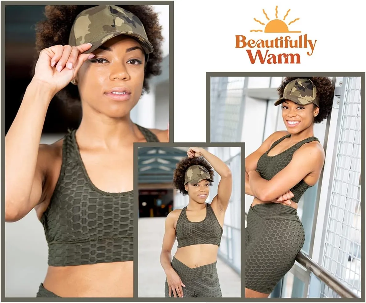 Satin Lined Baseball Hat for Women | Ponytail Hat for Curly Natural Hair | Backless Cap | Curl Hair Cap