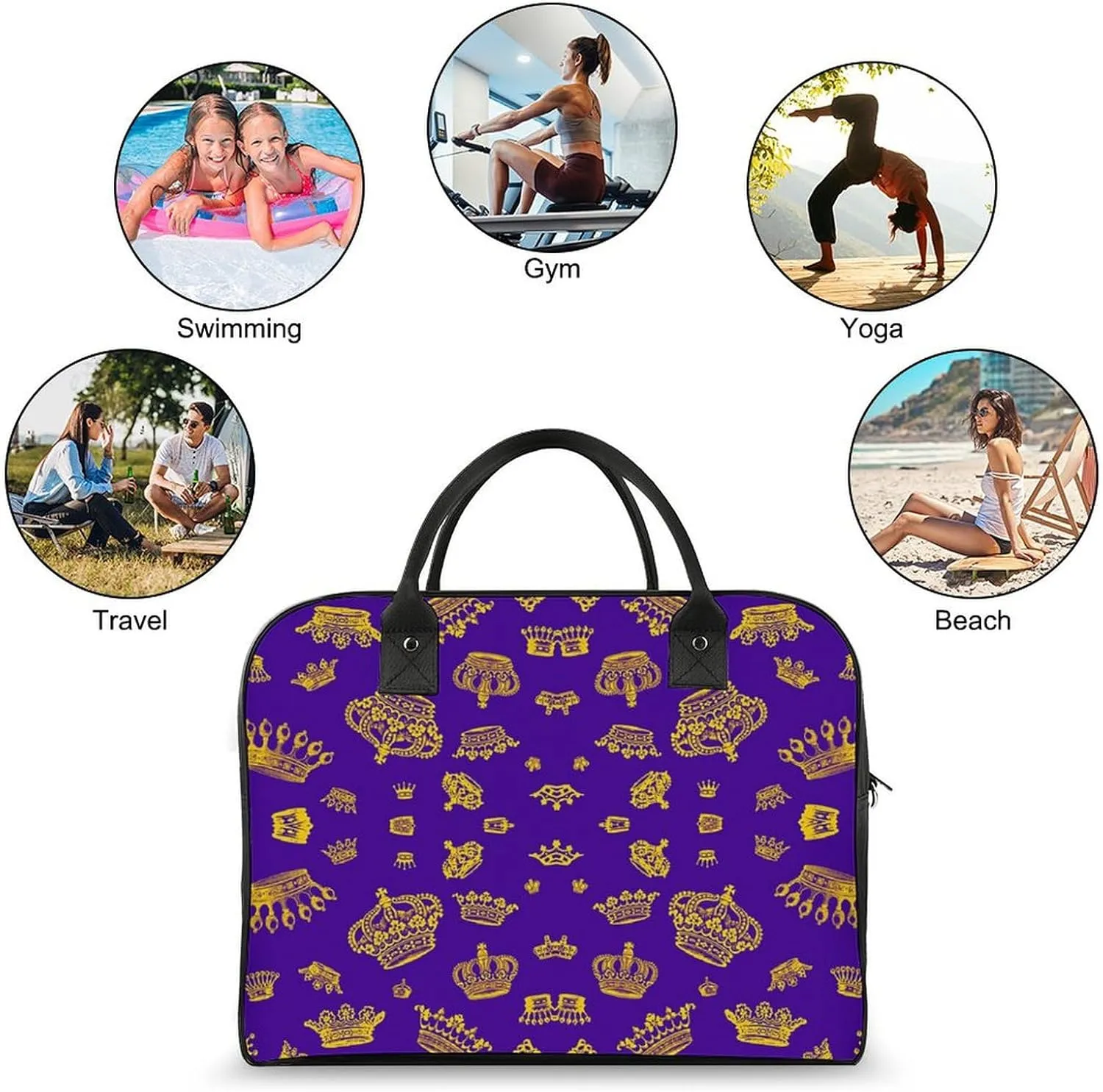 Seamless Patterns in Dental Dentistry Travel Handbag with A Large Capacity Design That Can Be Reused