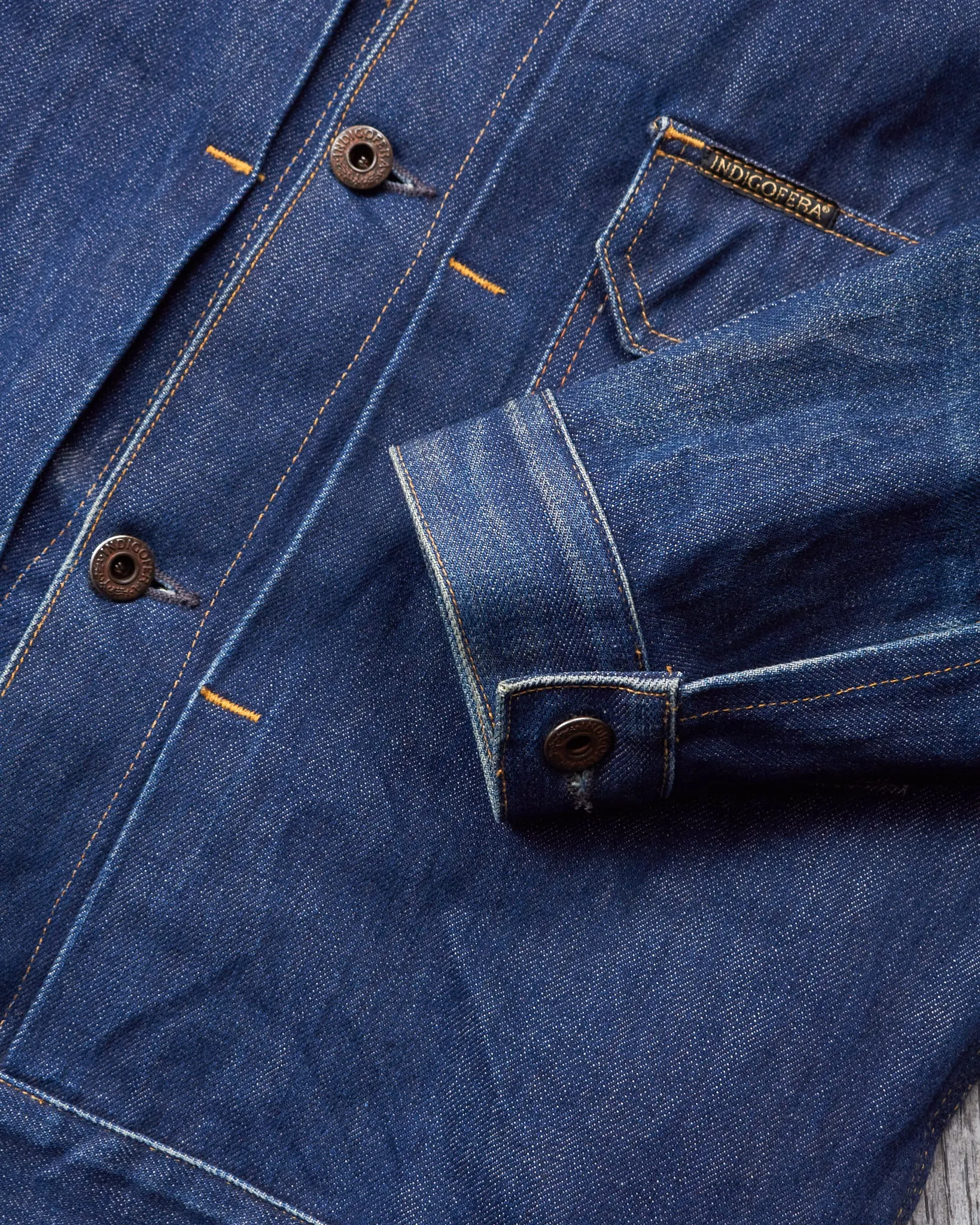 Second Hand Indigofera Grant Denim Jacket Size S