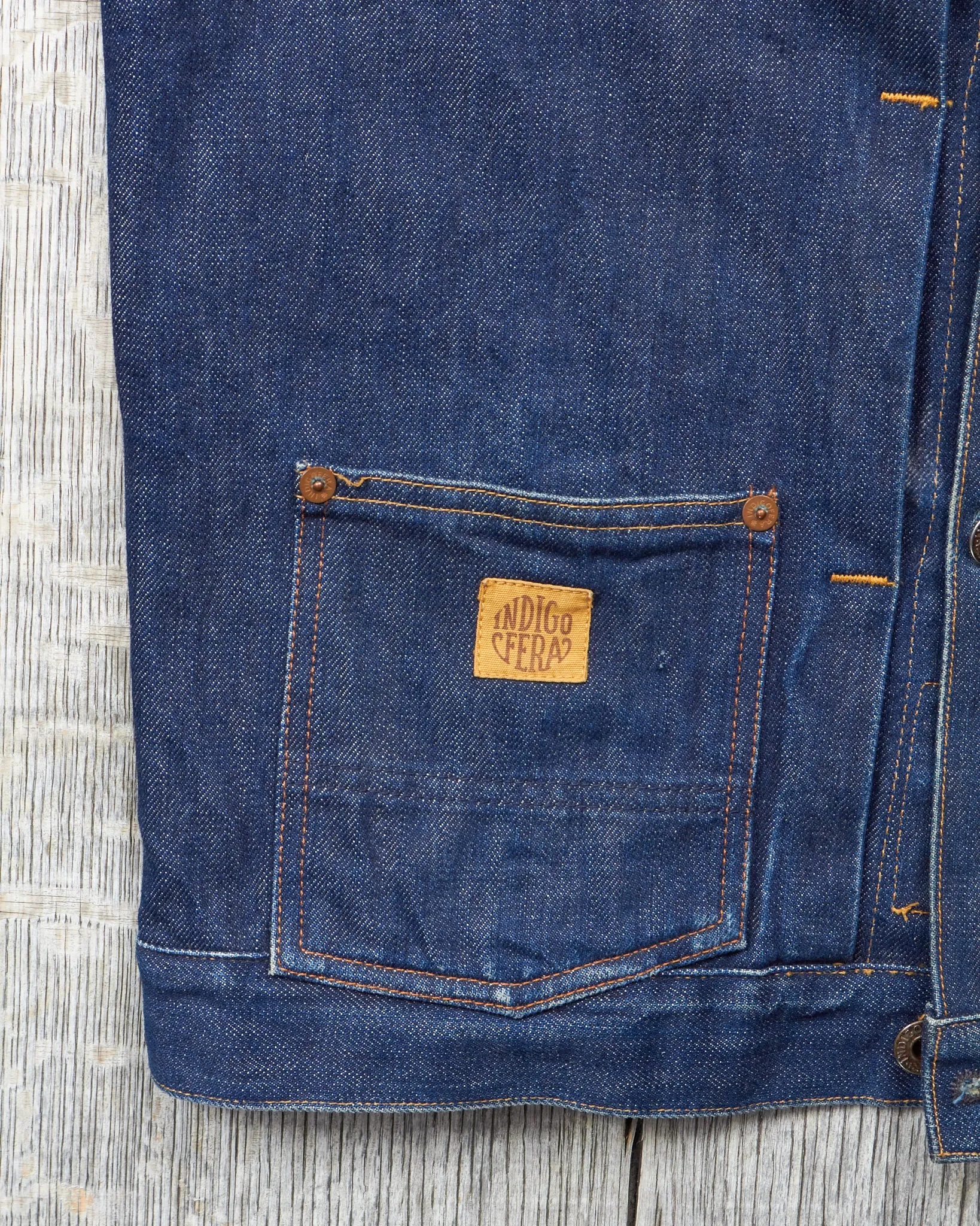 Second Hand Indigofera Grant Denim Jacket Size S