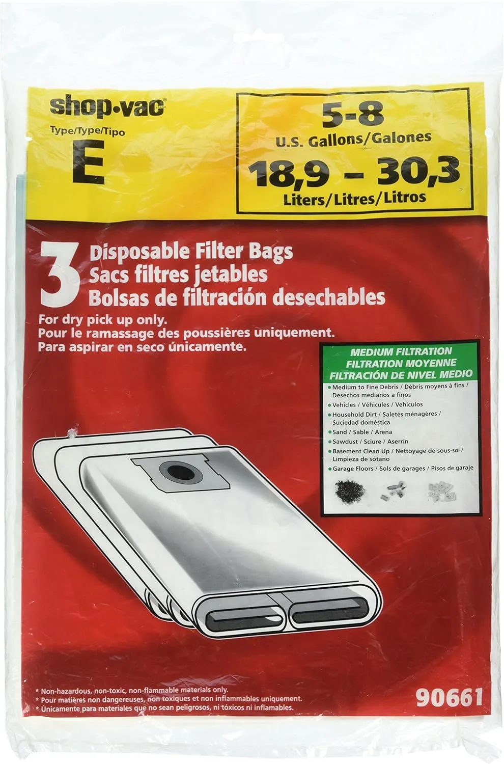 Shop-Vac 906-61 Paper Collection Bag