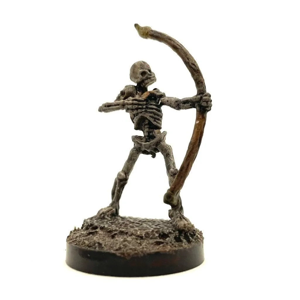 Skeletal Archer 1 Painted Model Skeleton Warrior Bones | Dungeons and Dragons | Tabletop Figures | Fantasy Minis | 28mm