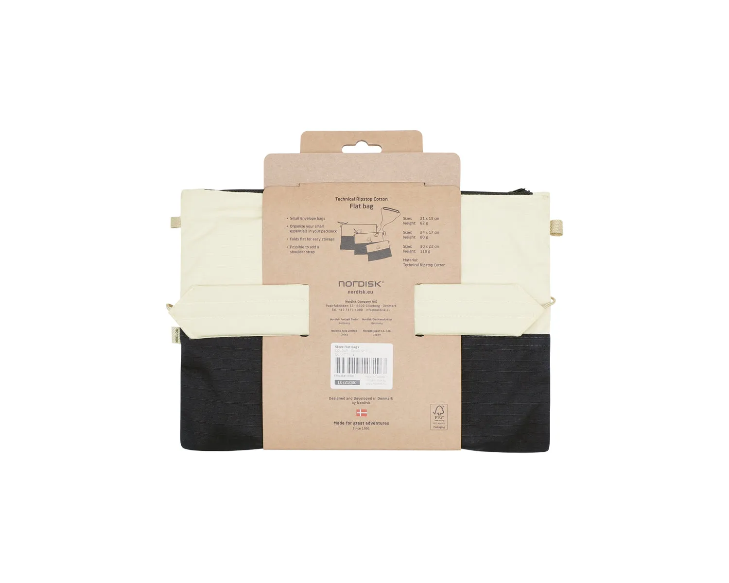 Skive Flat Bags (set of 3) - Sandshell