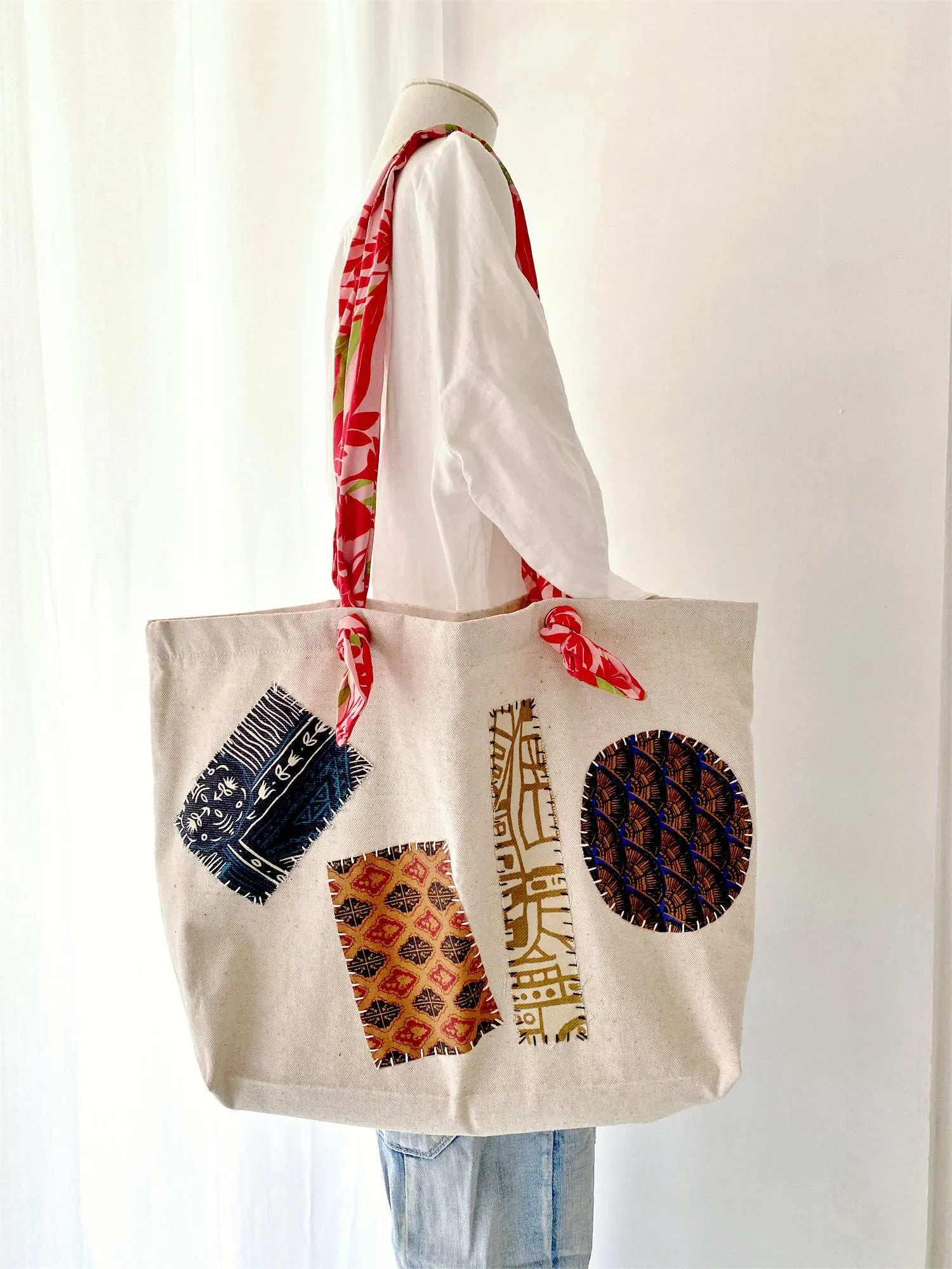 Soft Straps Patchwork Tote