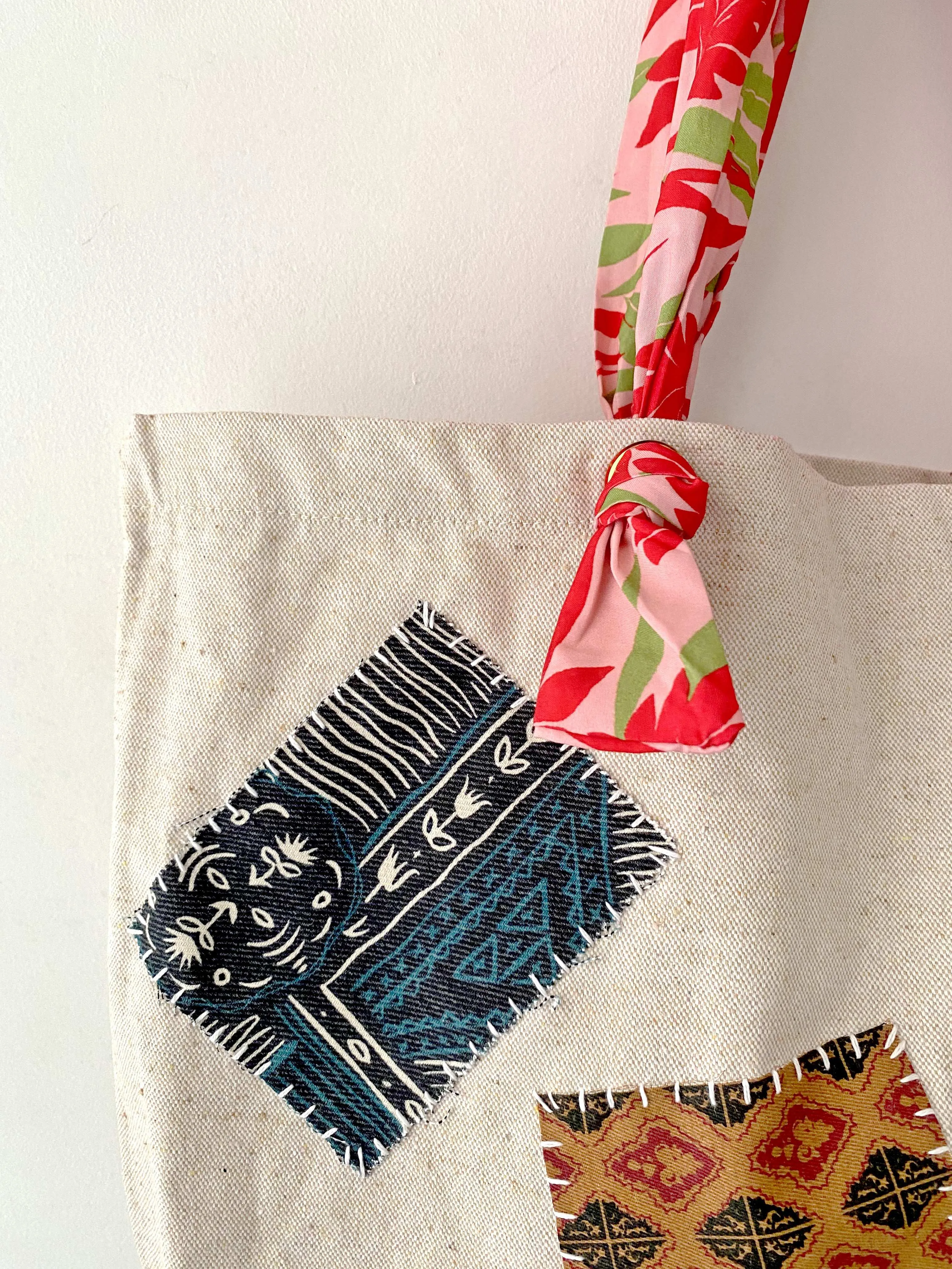 Soft Straps Patchwork Tote