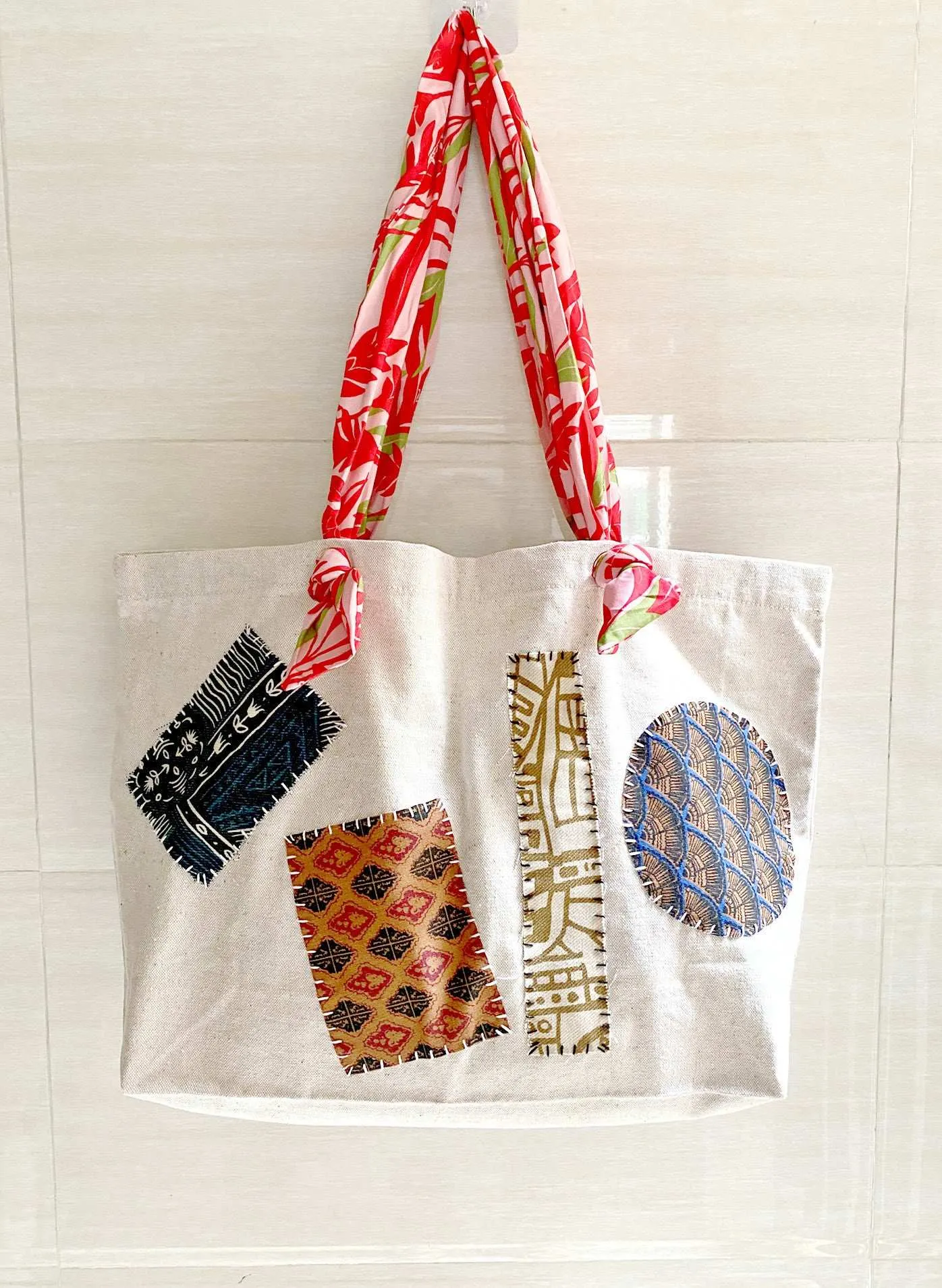 Soft Straps Patchwork Tote