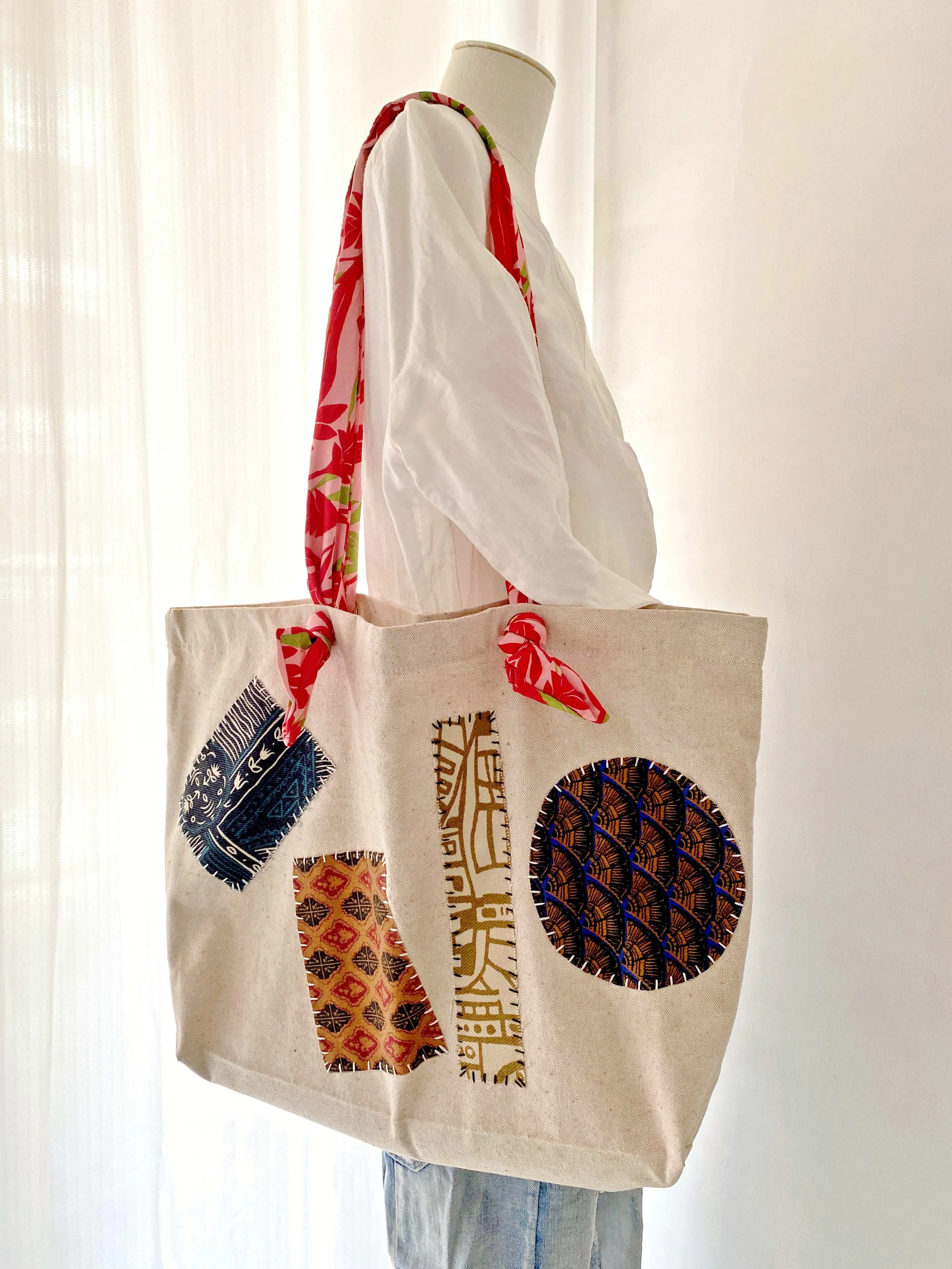 Soft Straps Patchwork Tote