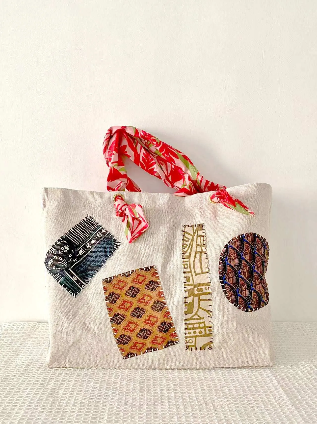 Soft Straps Patchwork Tote