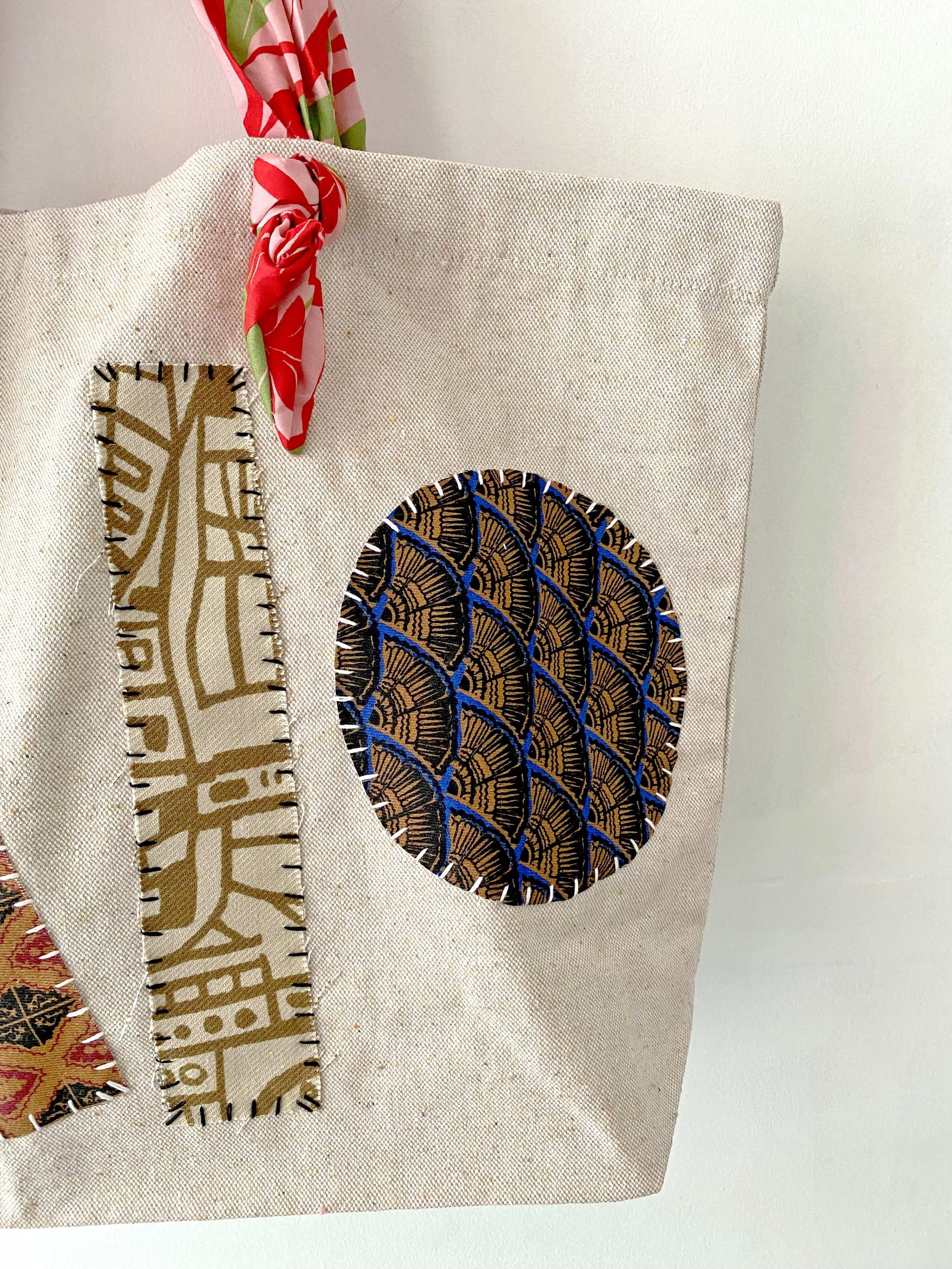 Soft Straps Patchwork Tote