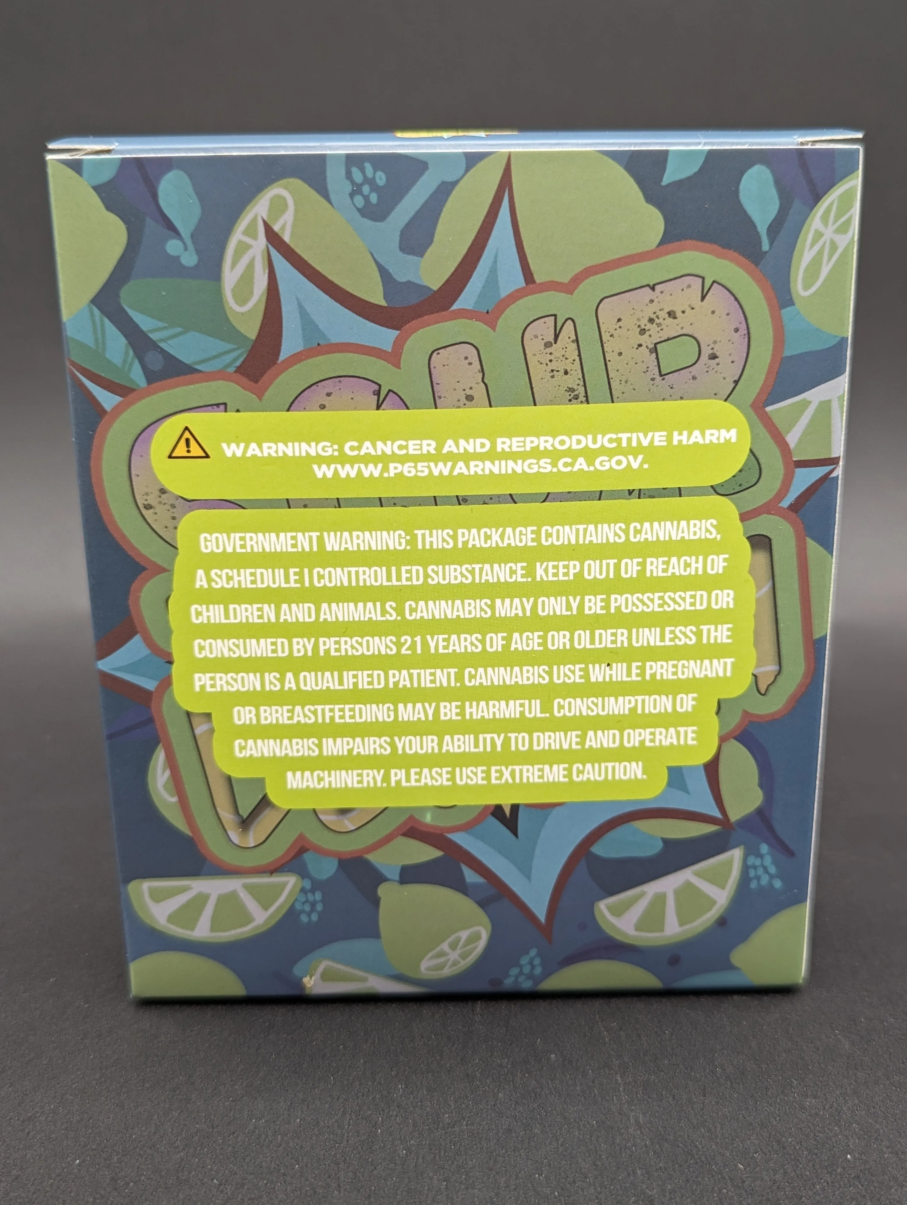 Sour Lemon 3.5g Mylar Bags   Boxes
