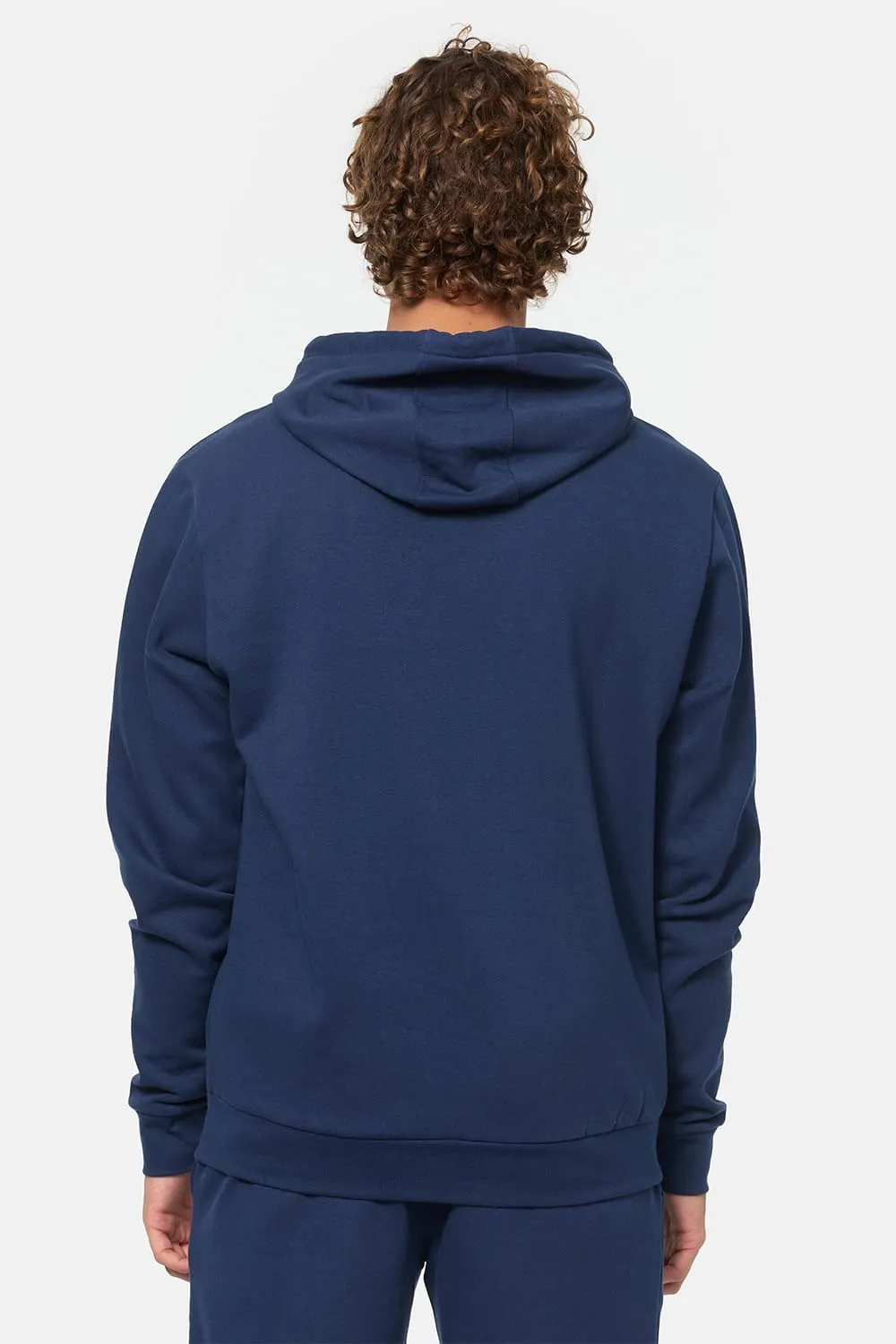 Spirit of England Lonsdale Men´s Classic Hoodie Logo Navy Blue Hooded Sweatshirt Regular-Fit