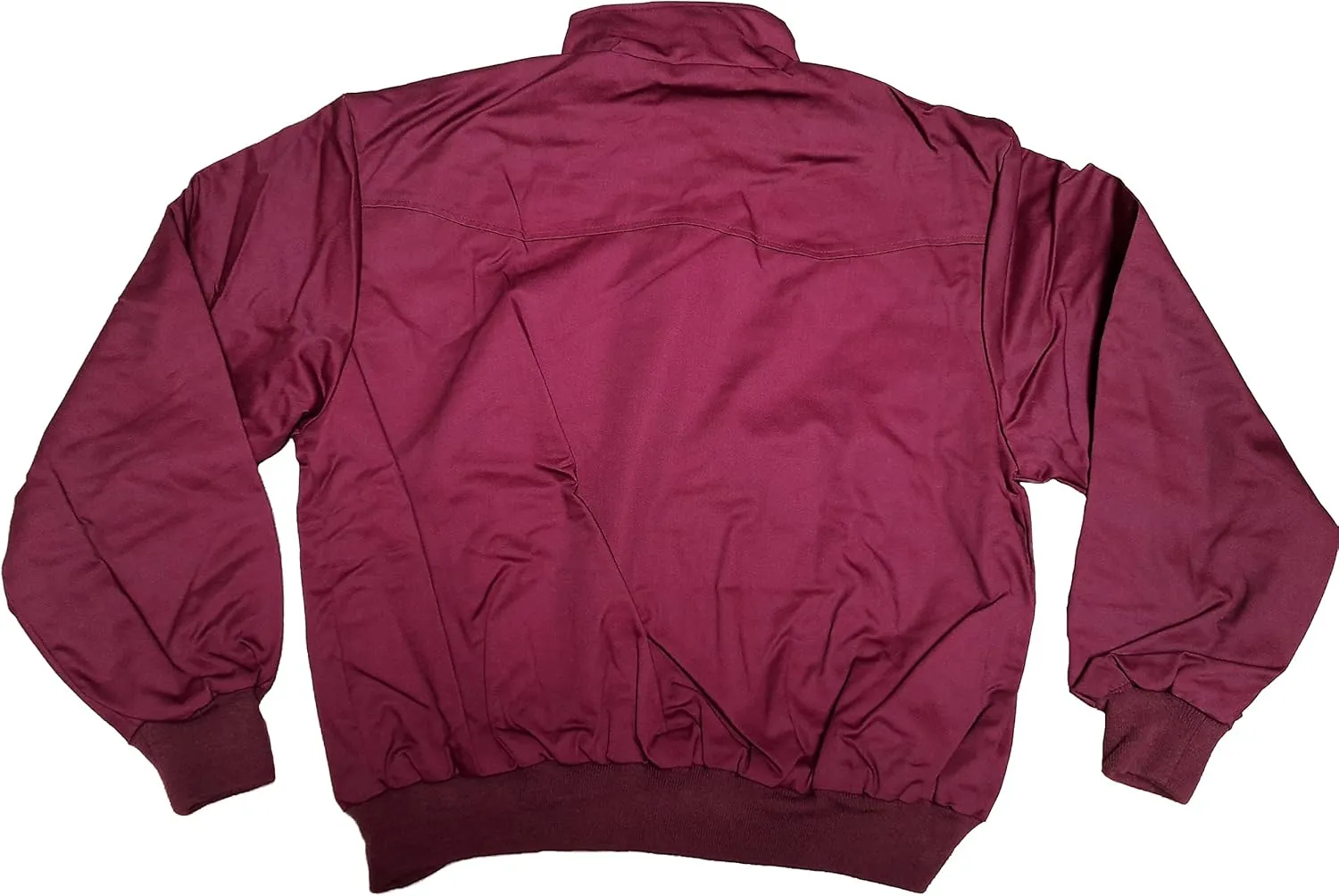 Spirit of England Mens Classic Harrington Style Jacket Knightsbridge Burgundy Red Tartan Lined