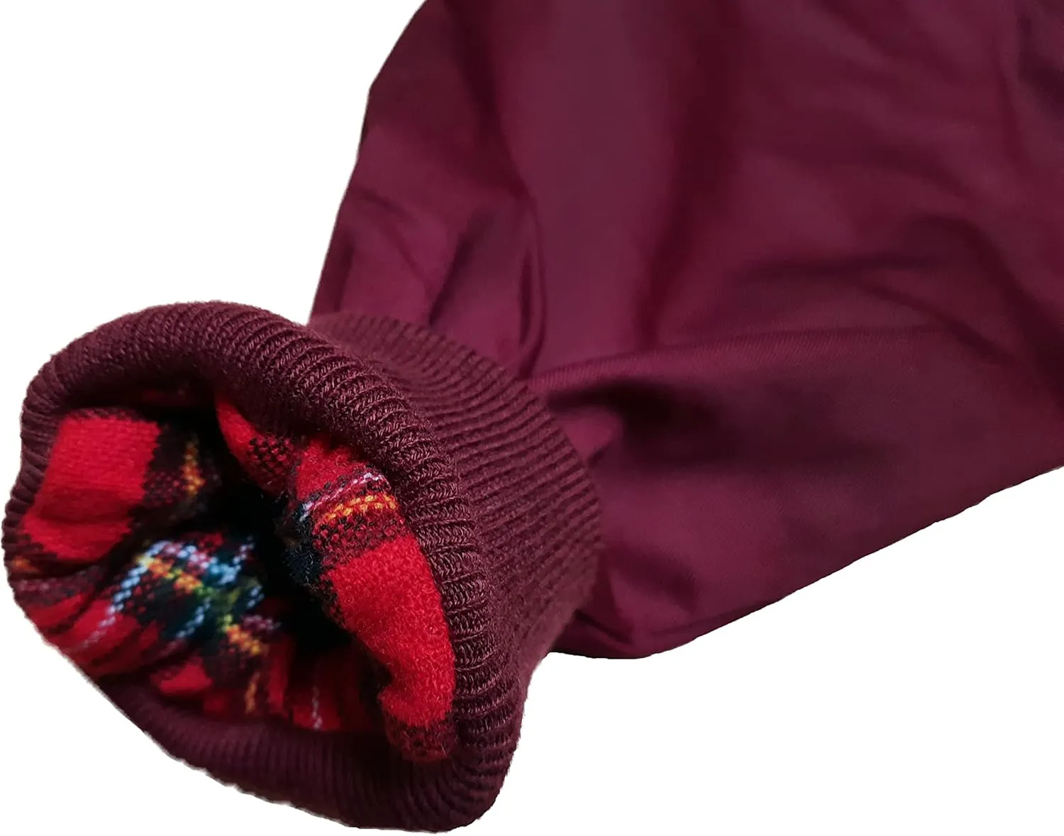 Spirit of England Mens Classic Harrington Style Jacket Knightsbridge Burgundy Red Tartan Lined