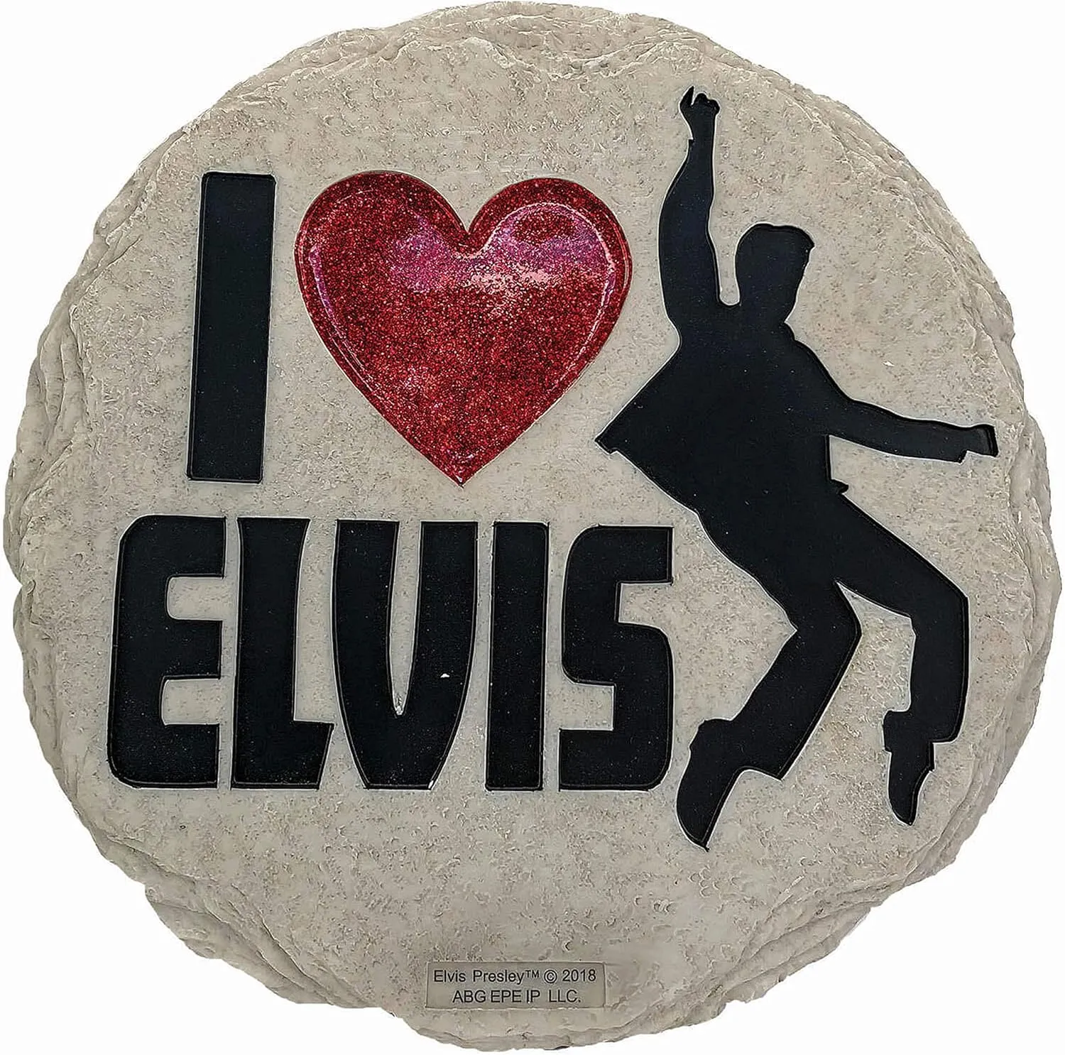 Spoontiques - Garden Décor - Elvis Stepping Stone - Decorative Stone for Garden