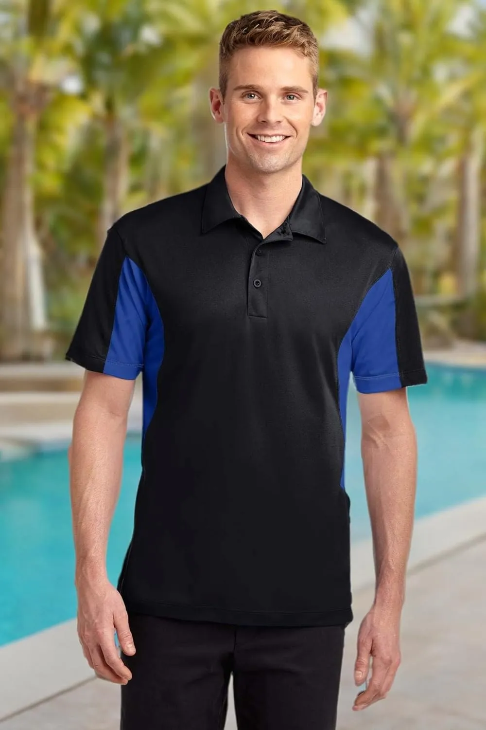 SPORT-TEK Side Blocked Micropique Sport-Wick Polo. ST655