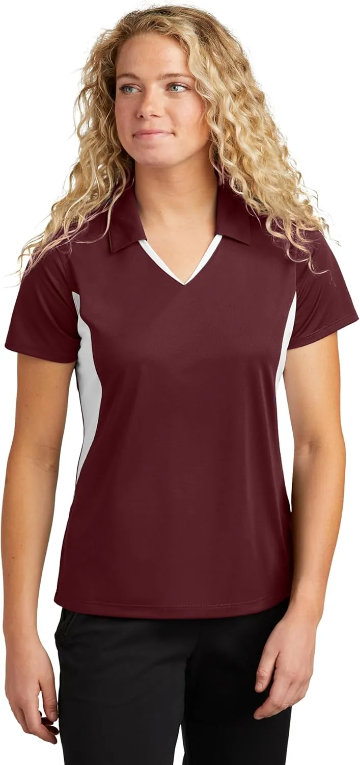 SPORT-TEK Women's Side Blocked Micropique Sport-Wick Polo LST655