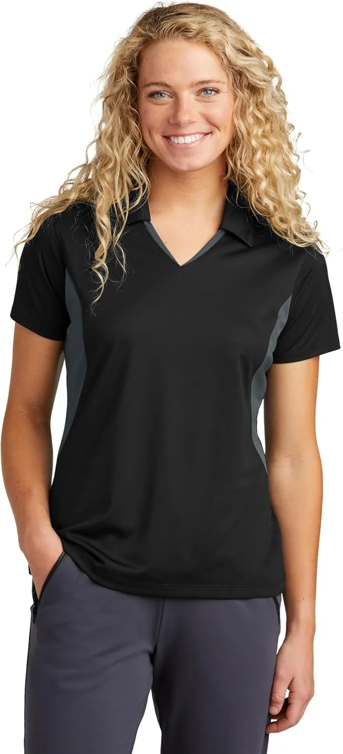 SPORT-TEK Women's Side Blocked Micropique Sport-Wick Polo LST655