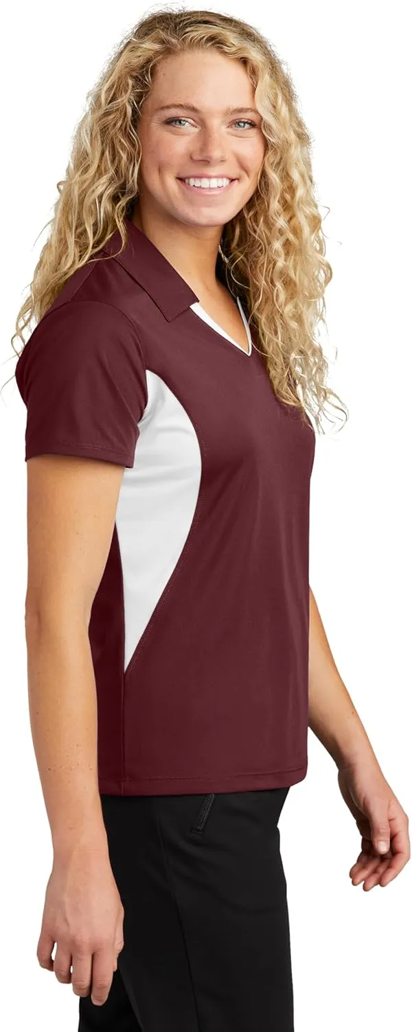 SPORT-TEK Women's Side Blocked Micropique Sport-Wick Polo LST655
