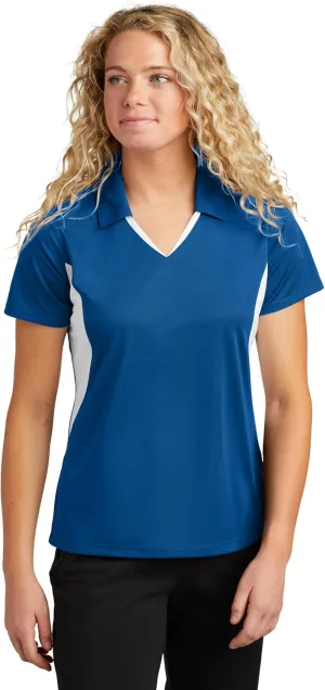 SPORT-TEK Women's Side Blocked Micropique Sport-Wick Polo LST655