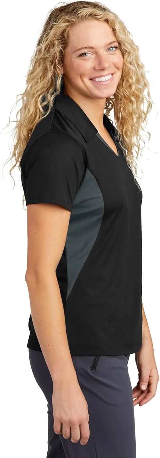 SPORT-TEK Women's Side Blocked Micropique Sport-Wick Polo LST655