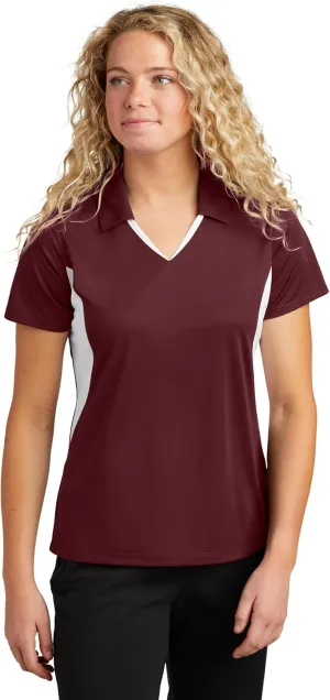 SPORT-TEK Women's Side Blocked Micropique Sport-Wick Polo LST655