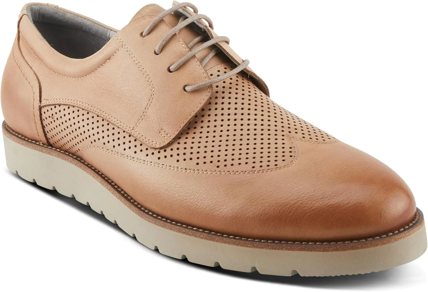 Spring Step L'Artiste Men's Adler Hand-Painted Ombre Leather Shoes - Padded Collar, Rugged Rubber Sole