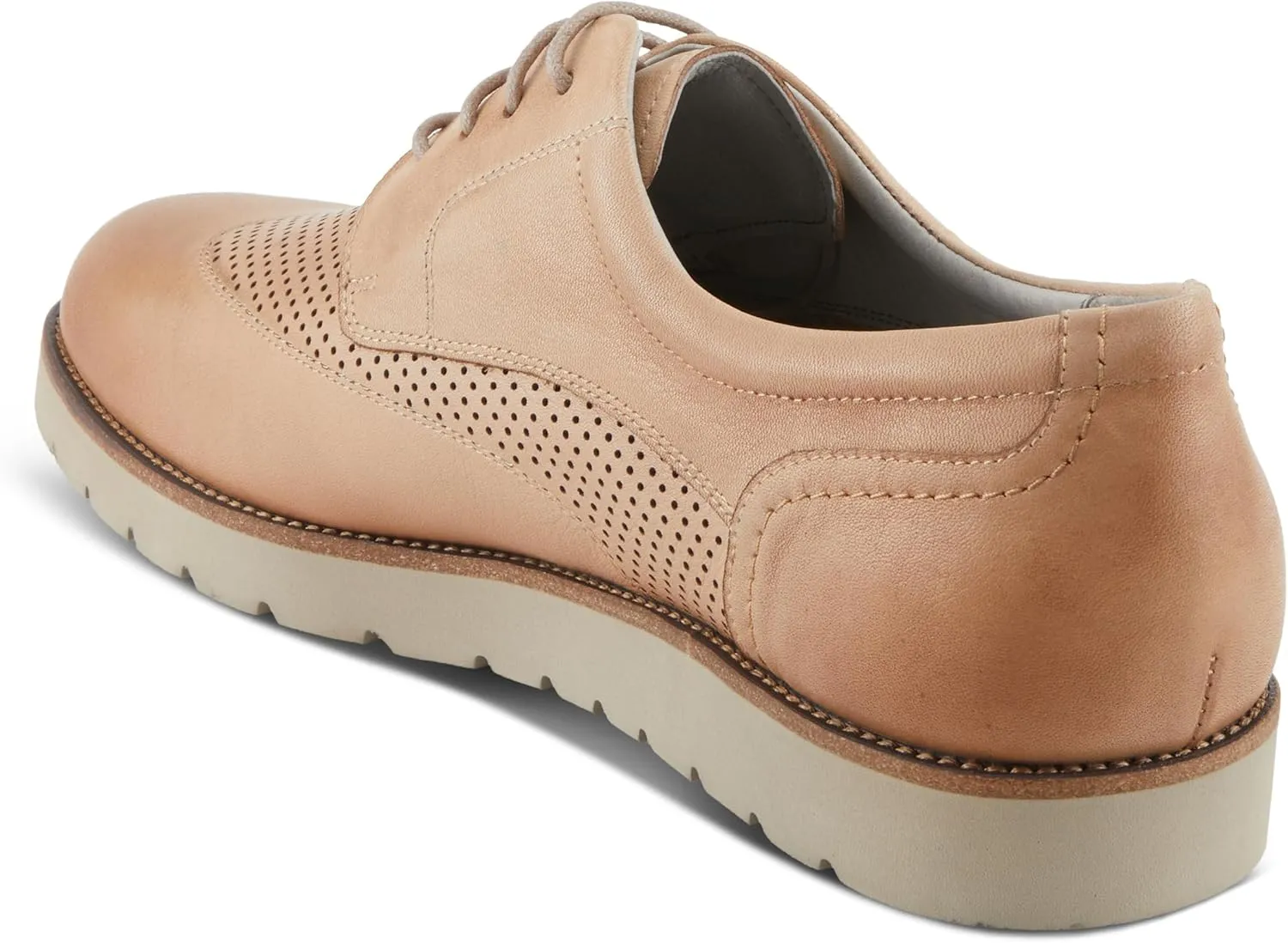 Spring Step L'Artiste Men's Adler Hand-Painted Ombre Leather Shoes - Padded Collar, Rugged Rubber Sole