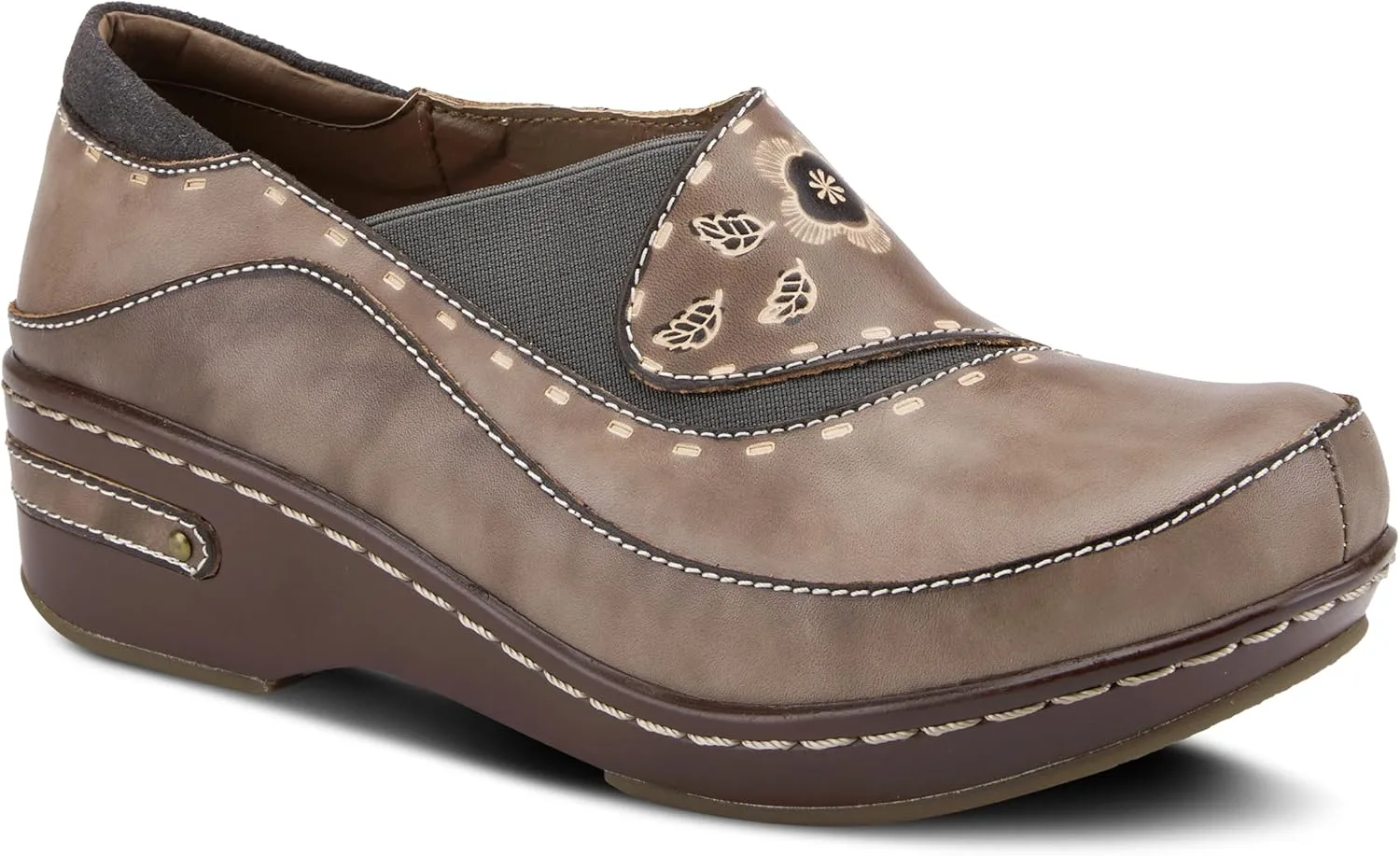 Spring Step L'Artiste Women's Burbank Slip-On Shoe Gray EU 42 / US 10.5-11