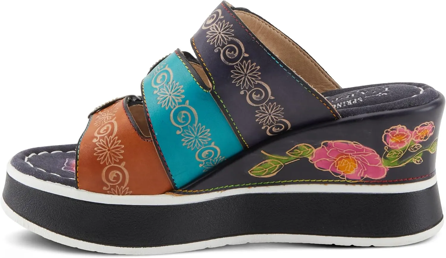 Spring Step L'Artiste Women's CALIGAL Hand-Painted Lightweight Platform Wedges