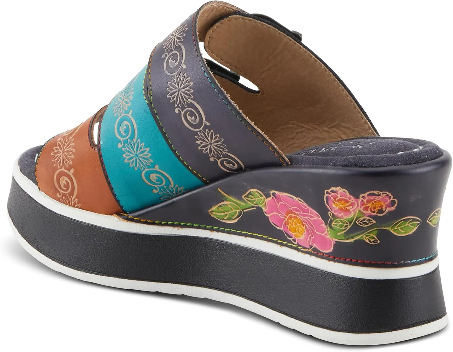 Spring Step L'Artiste Women's CALIGAL Hand-Painted Lightweight Platform Wedges