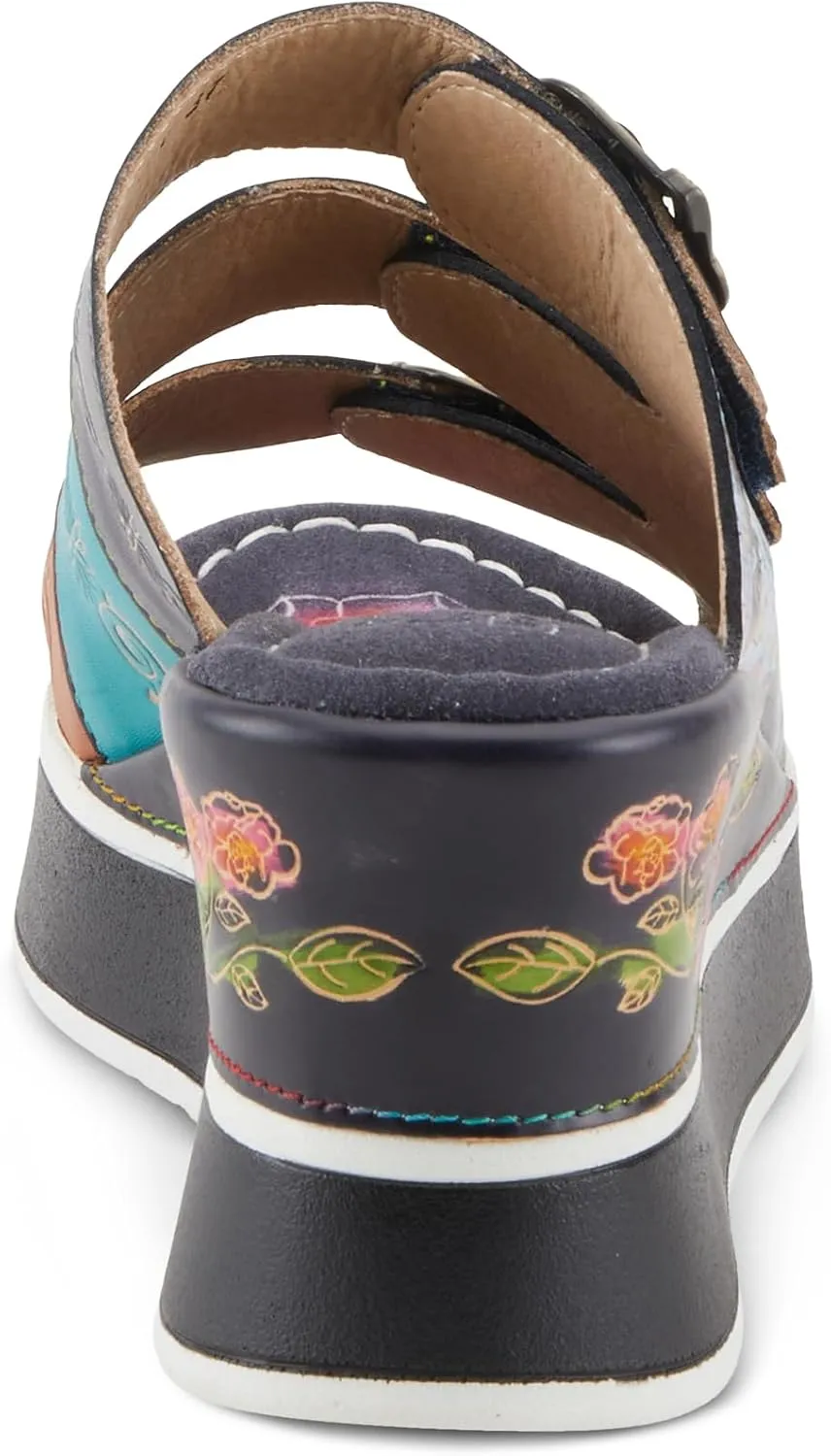 Spring Step L'Artiste Women's CALIGAL Hand-Painted Lightweight Platform Wedges