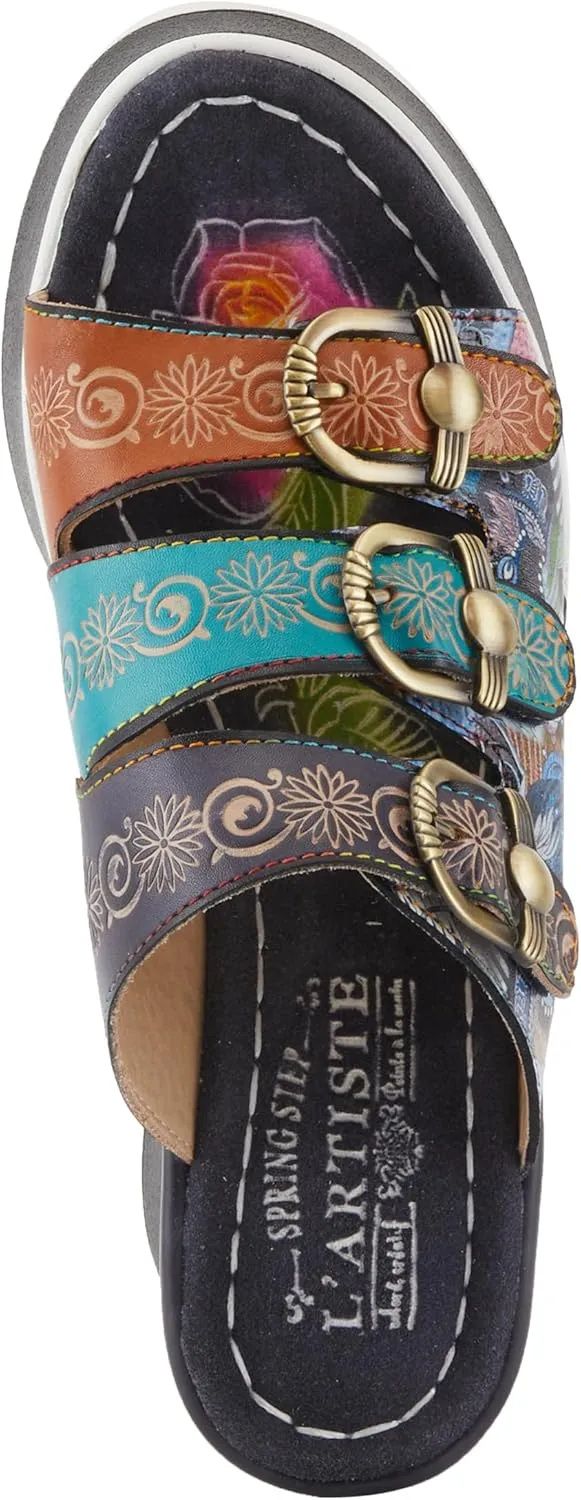 Spring Step L'Artiste Women's CALIGAL Hand-Painted Lightweight Platform Wedges