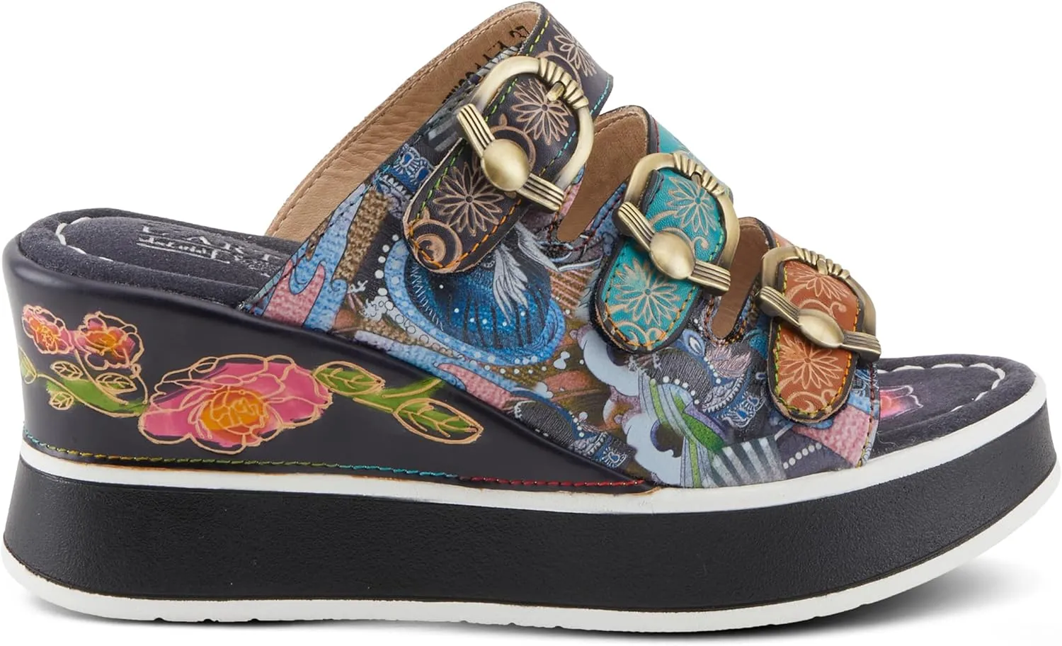 Spring Step L'Artiste Women's CALIGAL Hand-Painted Lightweight Platform Wedges