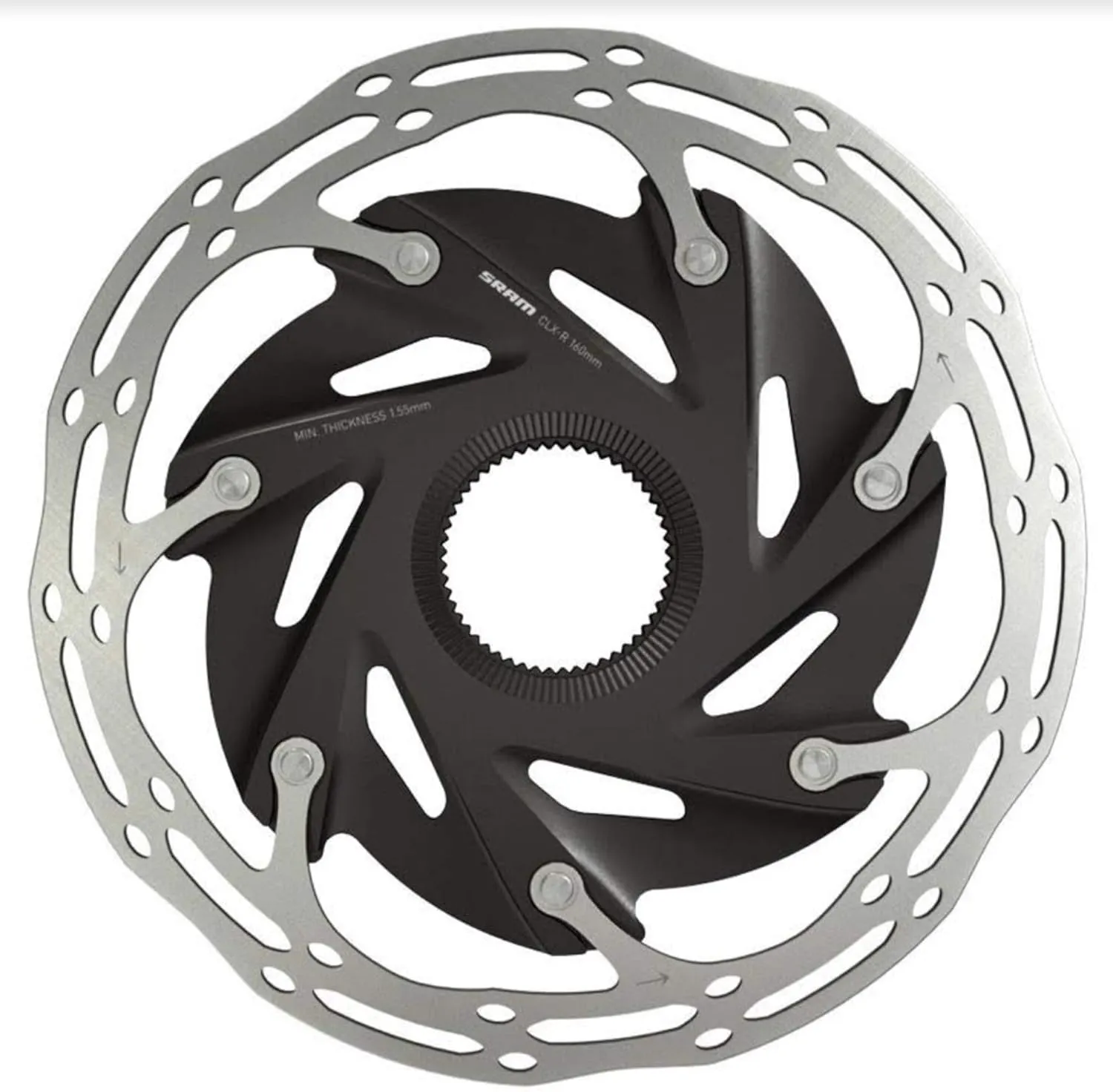 SRAM CenterLine XR Disc Brake Rotor - 160mm, Center Lock, Silver/Black