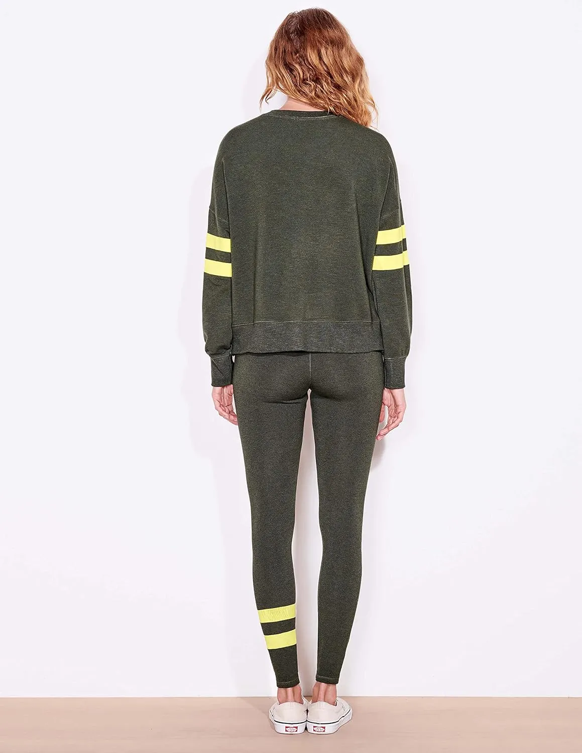 Sundry Womens ARM STRIPES OVERSIZED SWEATSHIRT