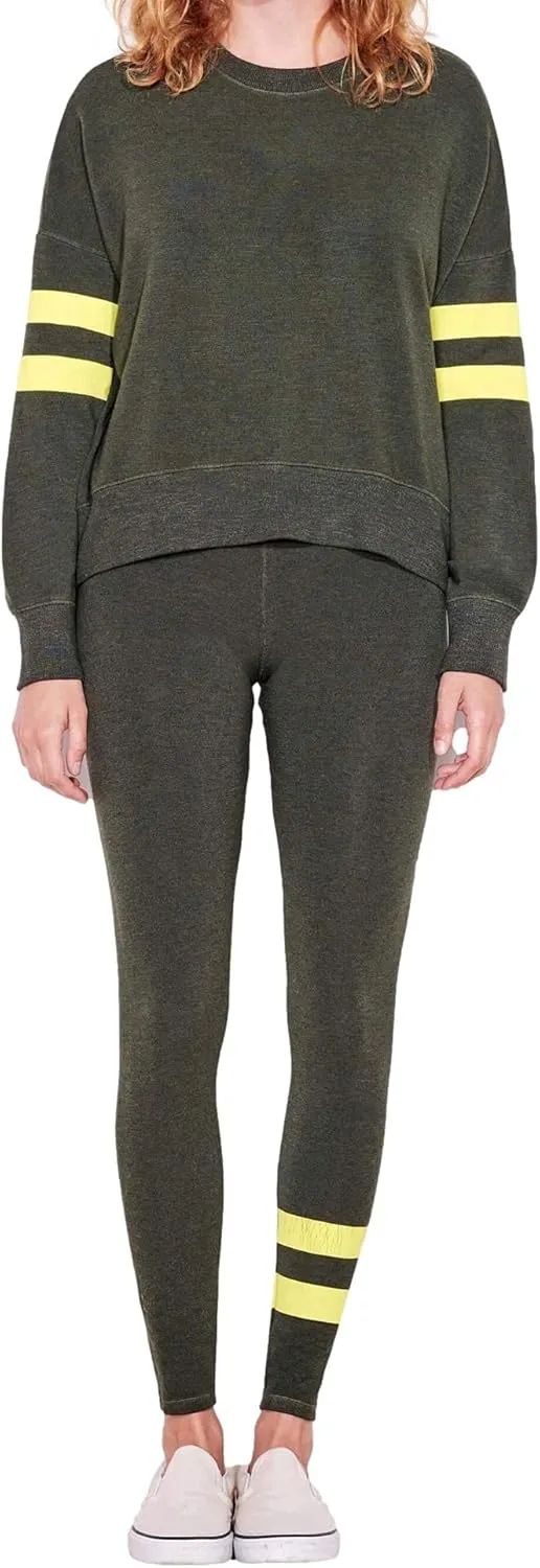 Sundry Womens ARM STRIPES OVERSIZED SWEATSHIRT