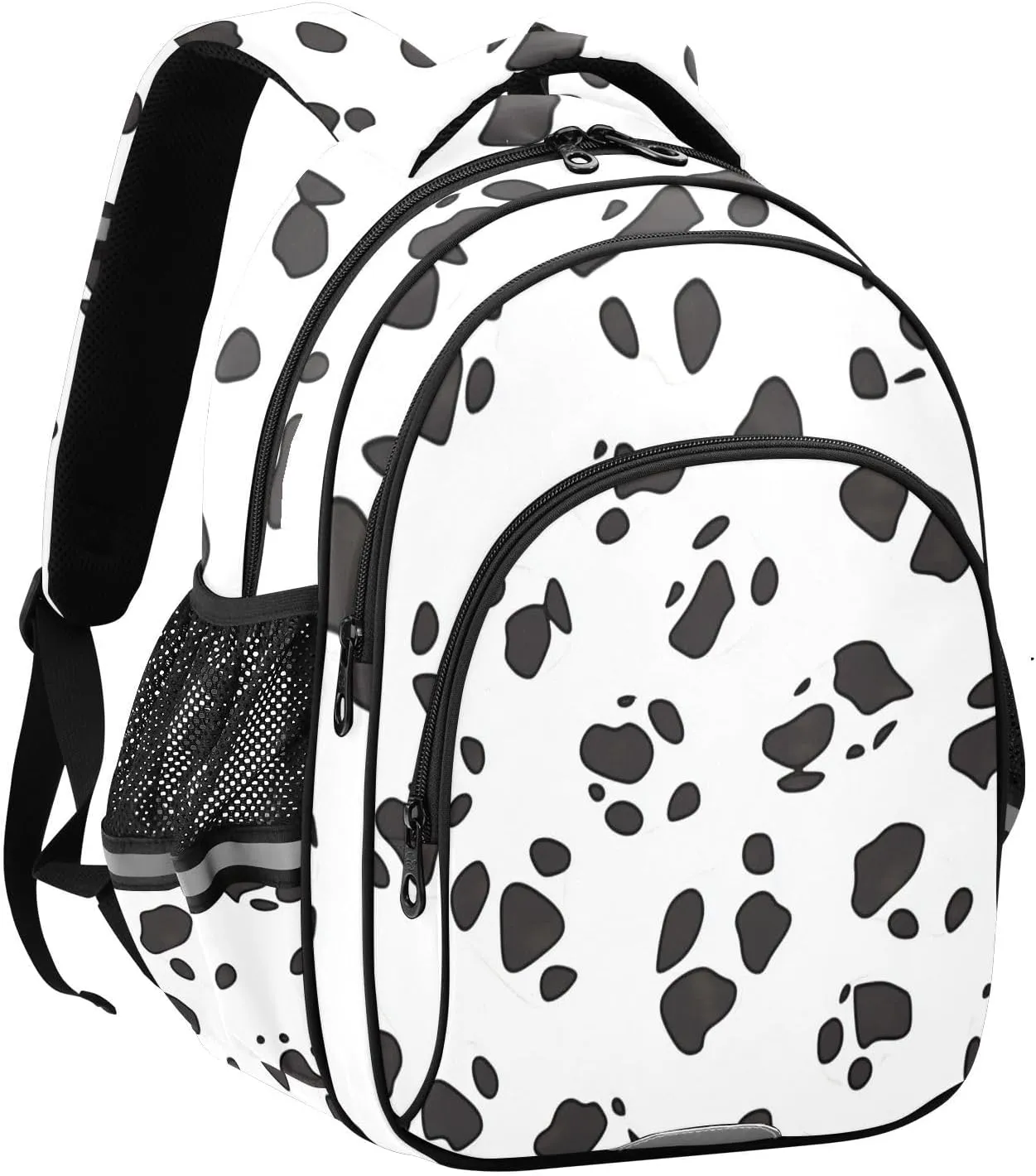 susiyo Cattle Footprints Double shoulders Backpack, zipper backpack, With compartments, Double side bag, for school