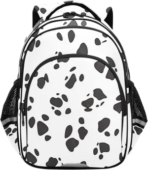 susiyo Cattle Footprints Double shoulders Backpack, zipper backpack, With compartments, Double side bag, for school