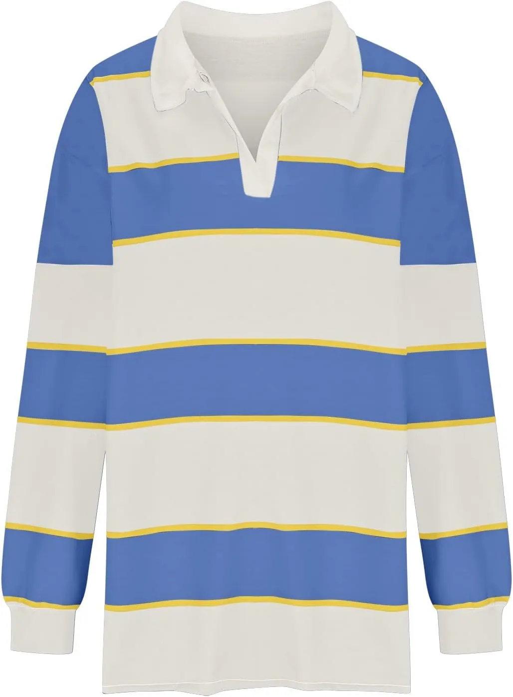 Sweatshirt For Womens Fashion Long Sleeve Striped Hoodies Collar Oversized Pullover Tops Fall outfits