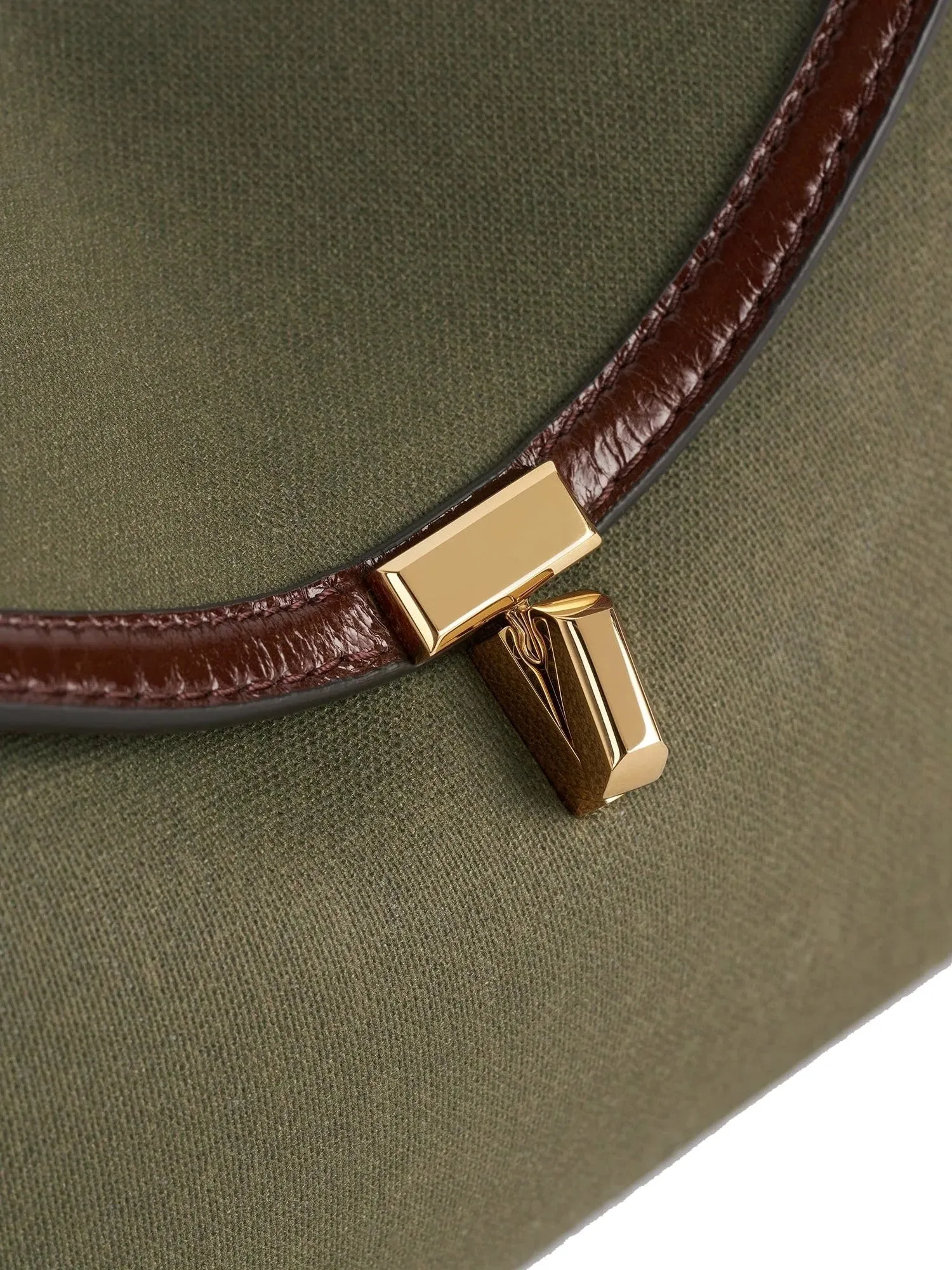 T-Lock Canvas Clutch Khaki Green