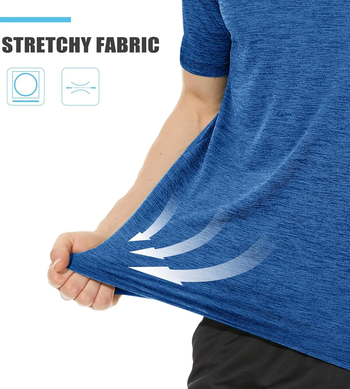 TACVASEN Mens Workout Shirts Short Sleeve Athletic Dry Fit Tshirts Shirts Running Gym Crewneck T-Shirts