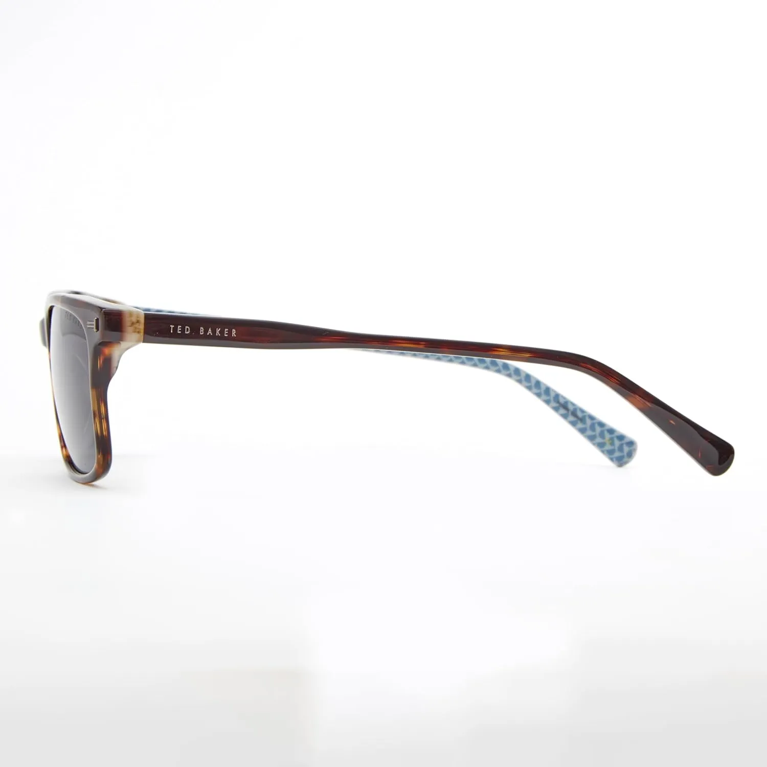 Ted Baker TMS170 Men's Rectangle Polarized Sunglasses, 56 mm, UV400 Protection