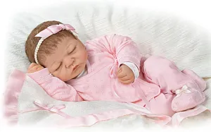 The Ashton-Drake Galleries Signature Edition Emily's Homecoming Baby Doll, 20th Anniversary, Limited Edition 5000, by Linda Webb (Pink)