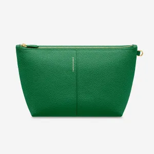 The Medium Flaire Pouch - Emerald Green