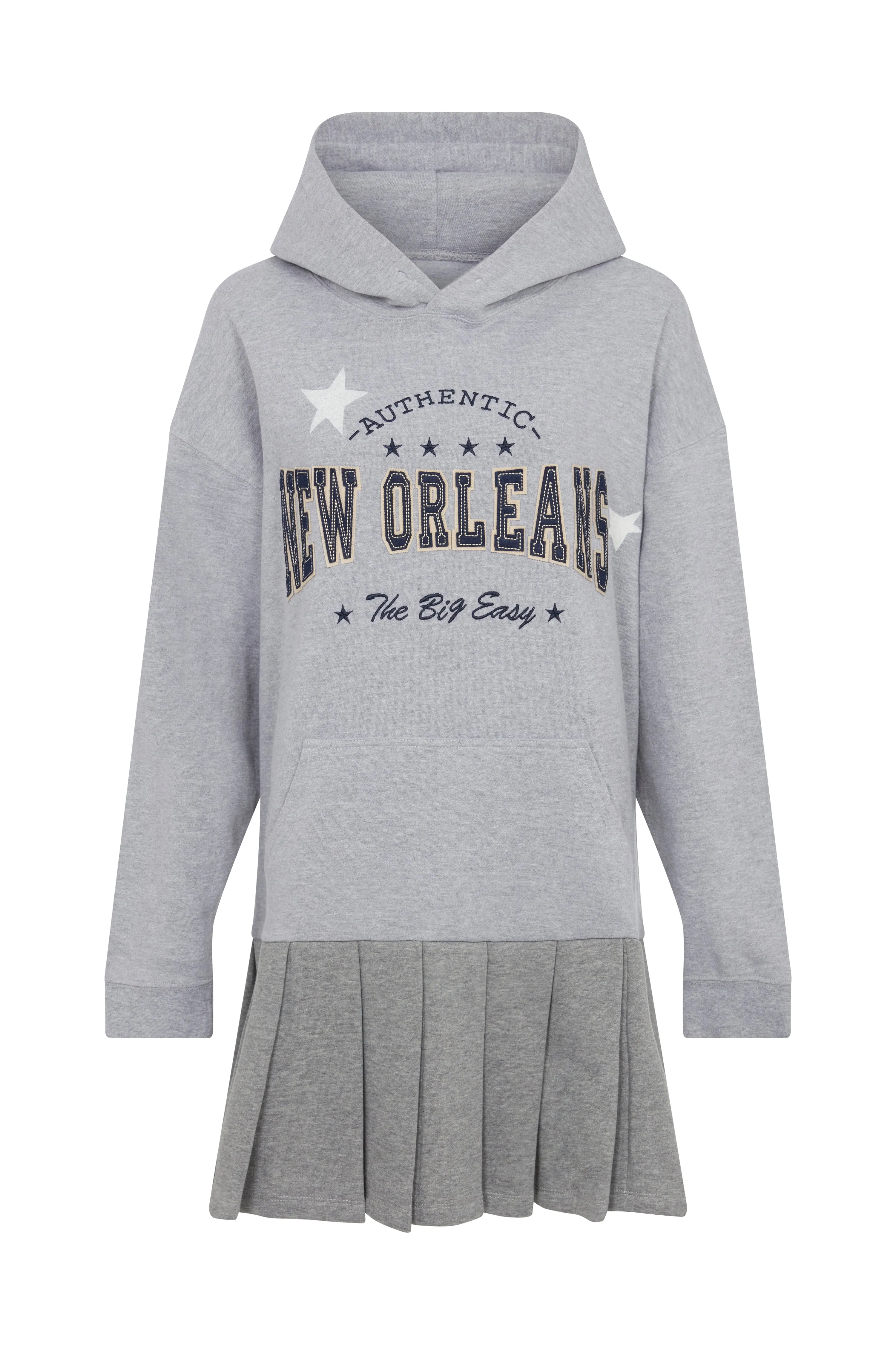 The Reconstituted Jersey Pleated Skirt Sweatshirt