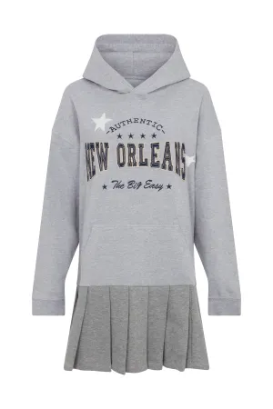 The Reconstituted Jersey Pleated Skirt Sweatshirt
