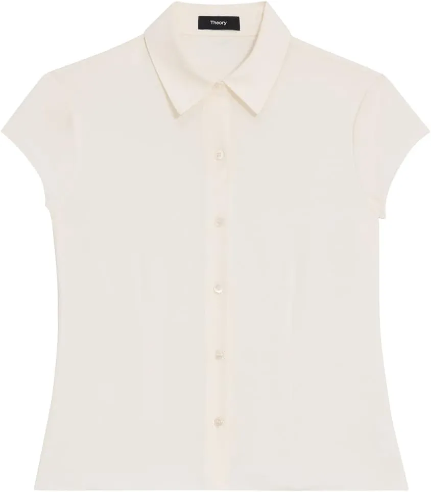 Theory Women's Cap Sleeve Blouse
