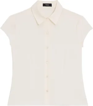 Theory Women's Cap Sleeve Blouse