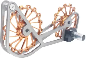 Titanium Road Cyclocross Gravel Bicycle Bike Rear Derailleur Oversized Pulley Wheel System Cage OSPW for Campagnolo Campy Super Record/Record/EPS/Chorus/Potenza 11 Speed use